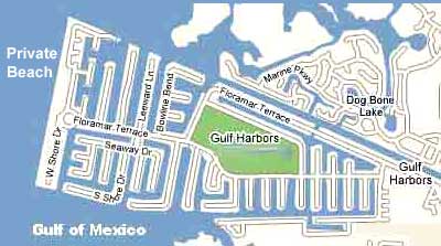 gulf harbors fl waterfront map