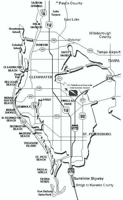 map tampa bay fl waterfront